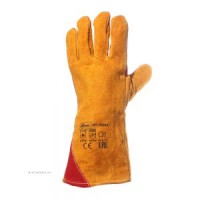 Краги спилковые  усиленные утепленные