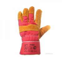 Перчатки спилковые комбинированые лето